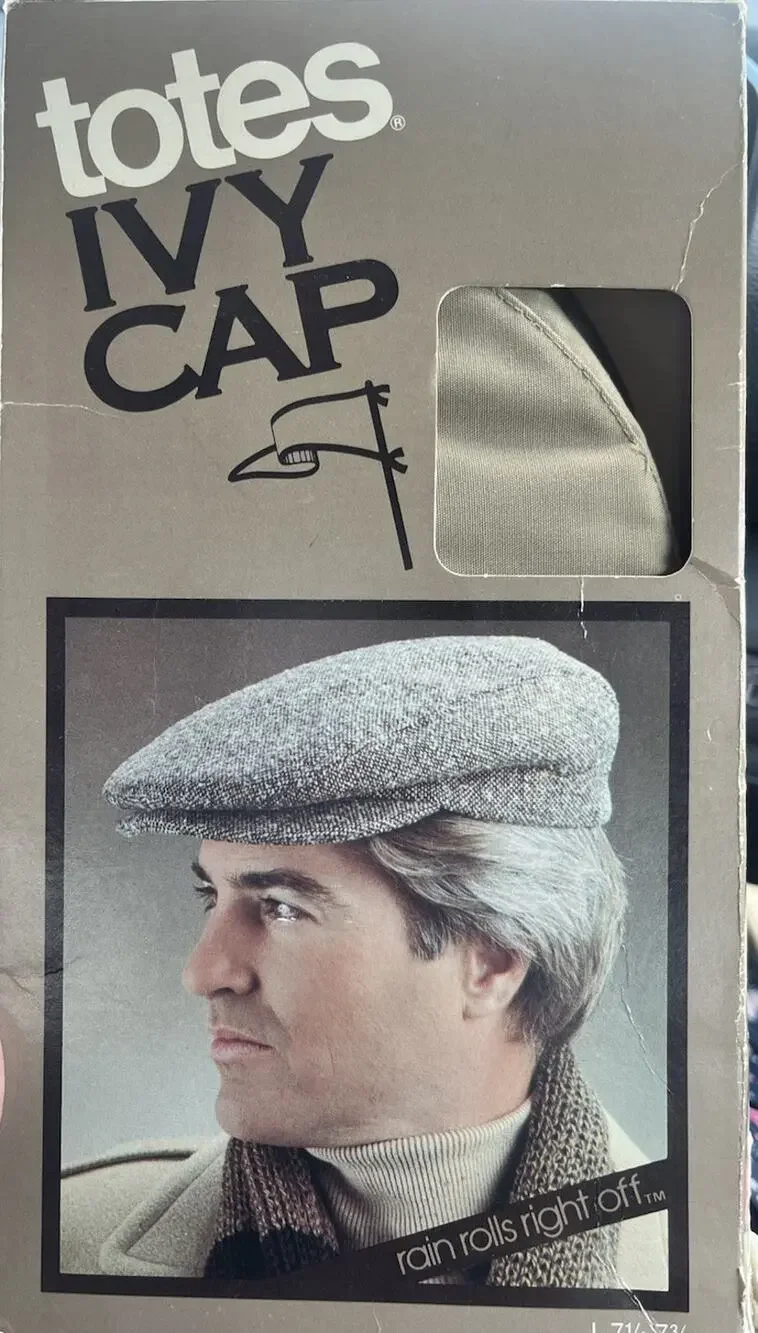 Vintage Totes Tan Ivy Cabbie Hat Size L New In Box